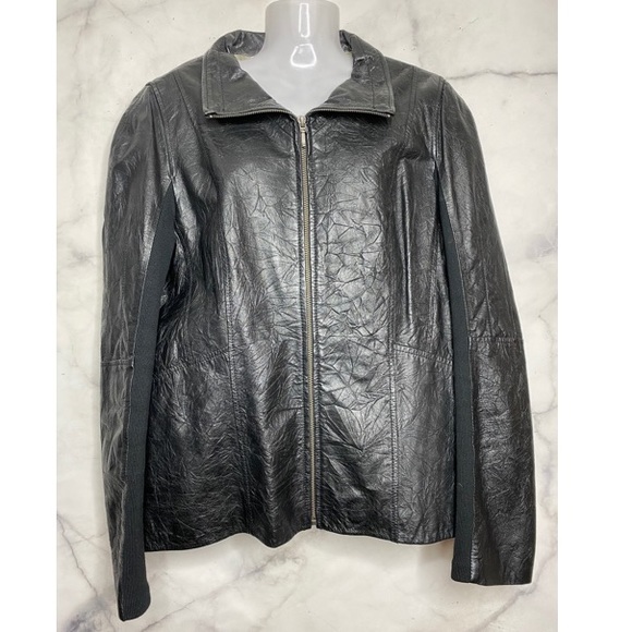 Danier Leather Black Jacket XL Like New